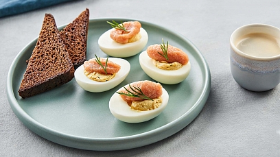 Egg pollock appetizer