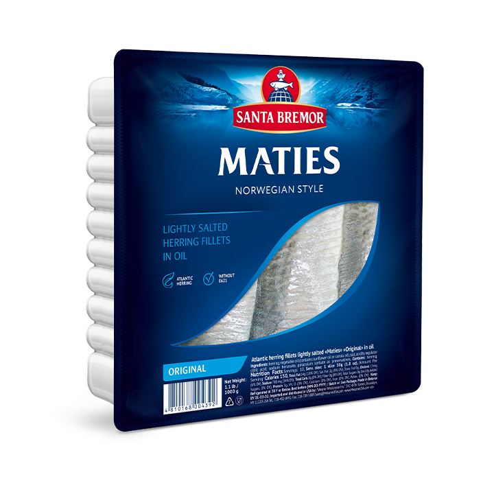Herring fillets "Maties" "Original" in oil