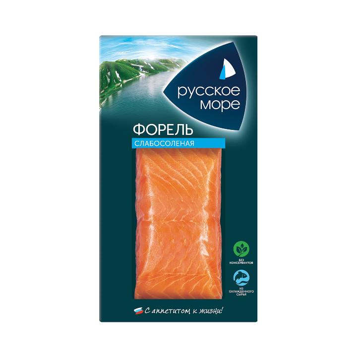 Trout lightly salted fillet-portion