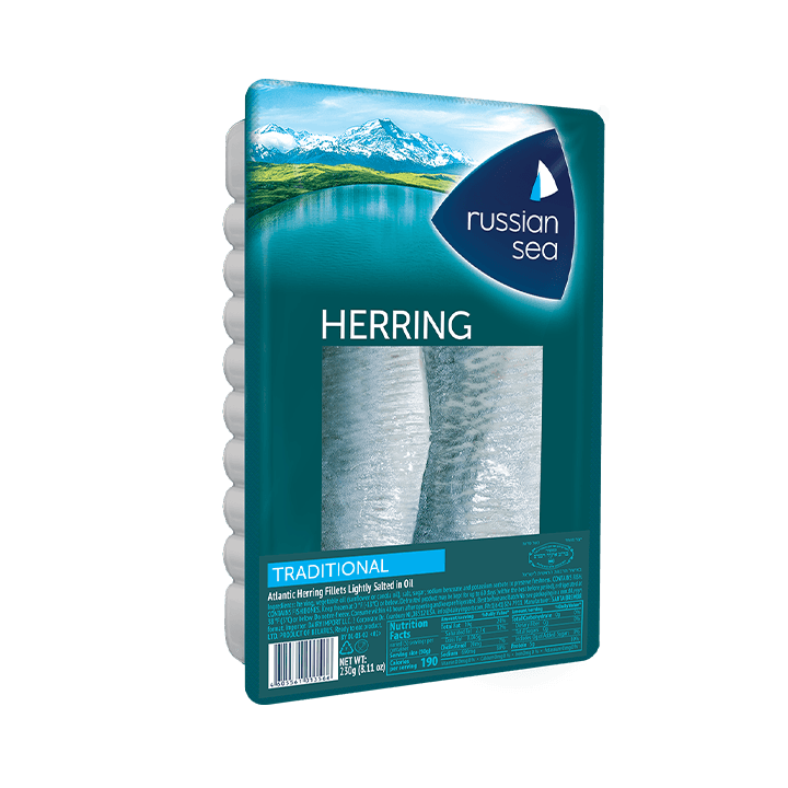 Herring fillets "Russian sea" traditional method of salting in oil