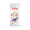 Vanilla-flavoured milk ice cream with blueberry filling in yoghurt-flavoured fat glaze with biscuit pieces and dried blueberrieseskimo ''SOLETTO BLACKBERRY'' 1/75