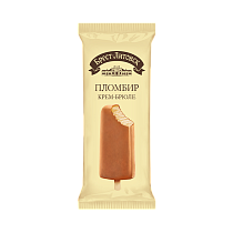 Ice cream creme brulee in milk caramel glaze "BREST-LITOVSK", 1/70 g