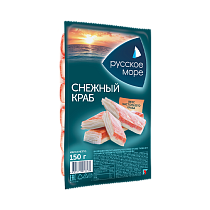 Crab sticks "Russian sea" "Snow crab" imitation pasteurized chilled 150 g