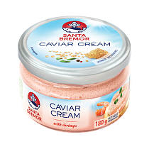 Delicacy capelin caviar "Caviar Cream" with shrimps 180 g