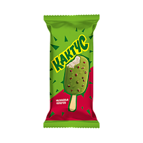 "CACTUS" Frozen dessert with yogurt flavor in milk glaze with pieces of dried raspberry 60 g