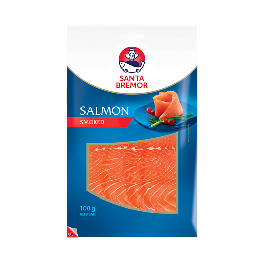 Salmon smoked fillet-slices