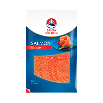 Salmon smoked fillet-slices