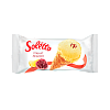 "SOLETTO POMEGRANATE LEMON'' Cream fruit ice cream with ''lemon-lime'' flavour, raspberry-pomegranate filling and confectionary glaze in wafer sugar cone 75 g