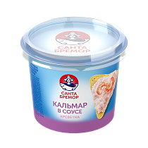 Chopped squid in creamy sauce with shrimp 150 g