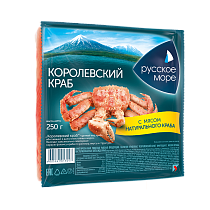 Crab sticks "King crab" imitation with crab meat pasteurized chilled 250g