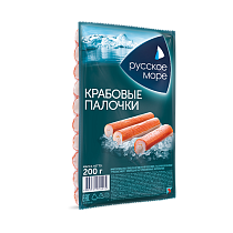 Crab sticks "Russian Sea" imitation pasteurized, frozen 200 g