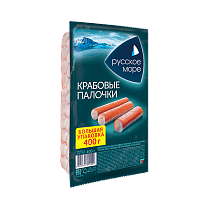 Crab sticks "Russian sea" imitation pasteurized chilled 400 g