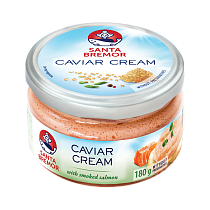 Delicacy capelin caviar "Caviar Cream" with smoked salmon 180 g