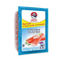 Crab sticks "Santa Bremor" "Classic" imitation pasteurized chilled 400 g