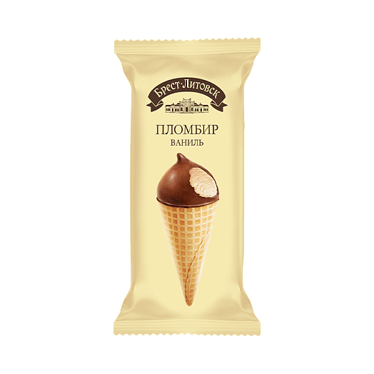 Brest-Litovsk Vanilla Ice Cream with Chocolate Topping, 70g