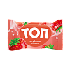 Frozen dessert with vanilla cream flavor and strawberry filling in a waffle cup "TOP STRAWBERRY CREAM", 1/70