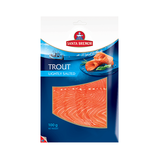Trout lightly salted fillet-slices