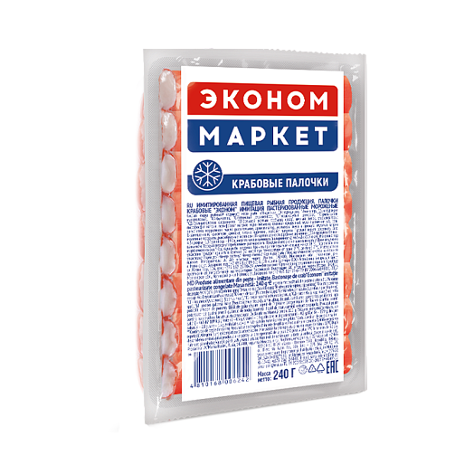 Crab sticks "Econom" imitation pasteurized frozen 240 g