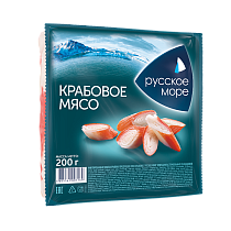 Crab meat "Russian sea" imitation pasteurized chilled 200 g
