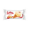 Frozen dessert with panettone flavor, salted strawberry filling in a sugar waffle cone with fatty glaze "SOLETTO® PANETTONE-STRAWBERRY", 1/75г