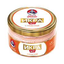 Delicacy capelin caviar with shrimps 180 g