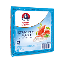 Crab meat "Santa Bremor" "Classic" imitation pasteurized chilled 200 g