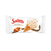 "SOLETTO CARAMELISED ALMOND'' Cream ice-cream with almond and lemon flavour, caramelised crushed roasted almond and confectionary glaze in sugar wafer cone 75 g