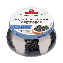 Sturgeon caviar "Stolnaya" imitation with creamy sauce 220 g